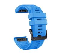 VMBVBHMDF QuickFit 22/26mm Silicone Watch Strap Fit For Garmin Fenix 8 Pro 8 7X/D2 Mach 2 1Pro/Instinct 3 2X/Tactix 8 7Replacement Watch Band(Sky blue,22mm)