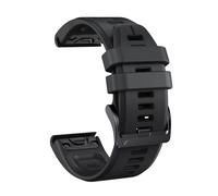 VMBVBHMDF QuickFit 22/26mm Silicone Watch Strap Fit For Garmin Fenix 8 Pro 8 7X/D2 Mach 2 1Pro/Instinct 3 2X/Tactix 8 7Replacement Watch Band(Black,22mm)