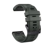 VMBVBHMDF QuickFit 22/26mm Silicone Watch Strap Fit For Garmin Fenix 8 Pro 8 7X/D2 Mach 2 1Pro/Instinct 3 2X/Tactix 8 7Replacement Watch Band(Military green,26mm)