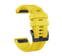 VMBVBHMDF QuickFit 22/26mm Silicone Watch Strap Fit For Garmin Fenix 8 Pro 8 7X/D2 Mach 2 1Pro/Instinct 3 2X/Tactix 8 7Replacement Watch Band(Yellow,22mm)