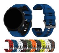 VMBVBHMDF QuickFit 22mm 26mm Silicone Strap For Garmin Fenix 7X 7 Pro Solar / 6X 6/Epix/Forerunner 965 955 945 935/Instinct 2X Intelligent(Military Green Black,22mm)