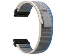 VMBVBHMDF QuickFit 26/22/20mm Wild Diameter Nylon Loop Strap Is Suitable Fit For Garmin Fenix 8 51/47/43mm 7S E Correa Replacement Strap,(Blue with gray,26mm)