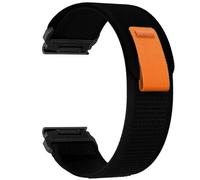 VMBVBHMDF QuickFit 26/22/20mm Wild Diameter Nylon Loop Strap Is Suitable Fit For Garmin Fenix 8 51/47/43mm 7S E Correa Replacement Strap,(Black,26mm)