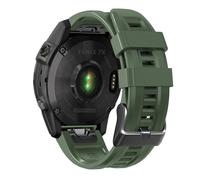 VMBVBHMDF Quickfit Silicone Band Fit For Garmin Fenix 8 E Fenix 7 7X 6 5X Enduro 3 2 Pro Tactix 7 Pro Watch Strap 26mm 22mm Wristband Bracelet(Army Green,26mm)