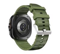 VMBVBHMDF Silicone Nylon Strap For Galaxy Watch Ultra Peakform Band Wristband Fit For Samsung Watch Ultra 47mm Sports Watchband Bracelet(Army green)