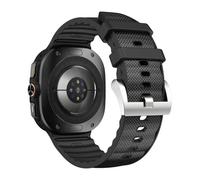 VMBVBHMDF Silicone Nylon Strap For Galaxy Watch Ultra Peakform Band Wristband Fit For Samsung Watch Ultra 47mm Sports Watchband Bracelet(Black)