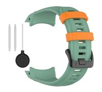 VMBVBHMDF Silicone Watch Strap Fit For Garmin Instinct 3 45mm 50mm Amoled Solar Watch Bracelet Watch Band For Instinct 3 WristBand(Green Orange,50mm)