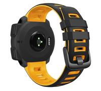 VMBVBHMDF Soft Silicone Strap Fit For Garmin Instinct Solar Crossover Tactical Esports Tide Watch Band Instinct 2 Solar Watch Bracelet(Black yellow)