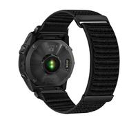 VMBVBHMDF Suitable fit for Garmin Fenix 7X 8X 8 7 Pro Fenix 6X 6 5X Forerunner 965 955 20 22 26mm two section high mountain nylon sports quick pack strap(Black,22mm)