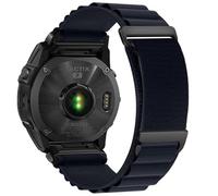 VMBVBHMDF Suitable fit for Garmin Fenix 7X 8X 8 7 Pro Fenix 6X 6 5X Forerunner 965 955 20mm 22mm 26mm two section high mountain nylon sports quick pack strap(Midnight blue,22mm)