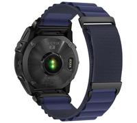 VMBVBHMDF Suitable fit for Garmin Fenix 7X 8X 8 7 Pro Fenix 6X 6 5X Forerunner 965 955 20mm 22mm 26mm two section high mountain nylon sports quick pack strap(Navy blue,26mm)