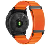 VMBVBHMDF Suitable fit for Garmin Fenix 7X 8X 8 7 Pro Fenix 6X 6 5X Forerunner 965 955 20mm 22mm 26mm two section high mountain nylon sports quick pack strap(Orange,26mm)
