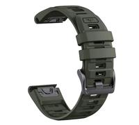 VMBVBHMDF Suitable Fit For Garmin Fenix 8 47mm 51mm E 7 7X 6 6X 5 X/Epix Pro/Enduro 3 QuickFit 22mm 26mm Dual Tone Silicone Strap Bracelet(Army green,26mm)