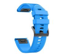 VMBVBHMDF Suitable Fit For Garmin Fenix E8 47 51mm 7 7X 6 6X 5 5X+3 HR Strap 22mm 26mm Quick Release Monochrome Sports Silicone Strap(Sky Blue,22mm)