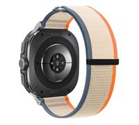 VMBVBHMDF Trail Loop Fit For Samsung Galaxy Watch 7 Ultra Band 47mm Accessories Sport Nylon Bracelet Correa For Galaxy Watch Ultra Strap 47 Mm(Orange beige)