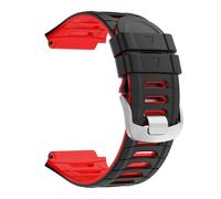 VMBVBHMDF Watch Replacement Band Accessories Silicone Strap Adjustable Sports fit for Garmin Forerunner 920XT(Black red)