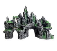 VMCN Aquarium Decor Large N Tall Fish Tank Rock Decor with Mountain View Ornaments,Tree House,Cave,Extra Large Fish Tank Decorations