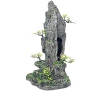 VMCN Aquarium Decoration Large and Tall for Fish Tank Rock Thematic Ornaments Aquarium Mountain View Stone Ornaments Aquarium Decor Tree House Cave Fish Tank Landscape - Extra Large