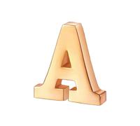 vmcoatdu A-Z Initial Pins 26 Letters Pins 18K Gold Plated and Silver Tone Metal Brooch Breastpin Badge, One Size, Metal, alloy