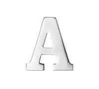 vmcoatdu A-Z Initial Pins 26 Letters Pins 18K Gold Plated and Silver Tone Metal Brooch Breastpin Badge, One Size, Metal, alloy