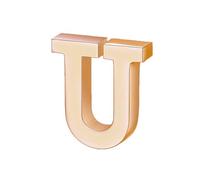 vmcoatdu A-Z Initial Pins 26 Letters Pins 18K Gold Plated and Silver Tone Metal Brooch Breastpin Badge, One Size, Metal, alloy