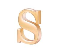 vmcoatdu A-Z Initial Pins 26 Letters Pins 18K Gold Plated and Silver Tone Metal Brooch Breastpin Badge, One Size, Metal, alloy