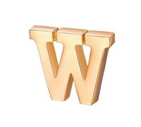 vmcoatdu A-Z Initial Pins 26 Letters Pins 18K Gold Plated and Silver Tone Metal Brooch Breastpin Badge, One Size, Metal, alloy