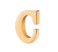 vmcoatdu A-Z Initial Pins 26 Letters Pins 18K Gold Plated and Silver Tone Metal Brooch Breastpin Badge, One Size, Metal, alloy