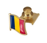 vmcoatdu Country Flag Backs Locking Pin Keepers Locking Clasp Pin Badge International Travel Brooch Metal Alloy Souvenir Pin 0.75x0.7 Inch Small Pin, 0.75x0.7inch, Metal, epoxy resin