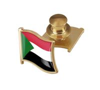 vmcoatdu Country Flag Backs Locking Pin Keepers Locking Clasp Pin Badge International Travel Brooch Metal Alloy Souvenir Pin 0.75x0.7 Inch Small Pin, 0.75x0.7inch, Metal, epoxy resin