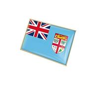 vmcoatdu Country Flag Rectangle Pin Badge International Travel Brooch Metal Alloy Souvenir Pin for Hat Clothes Backpack, One Size, Metal, resin