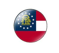 vmcoatdu Round 1 Inch South Carolina Flag Pin Brooch Metal and Inlay Glass Revivalism Style Souvenir Badge Brooch for Hat Clothes Backpack, One Size, Metal, no gemstone