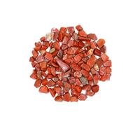VMDEKK Red Jasper Natural Tumbled Stones and Crystals in Bulk for Healing, Reiki, Meditation, Witchcraft, Home Decor,Shaped Stones Perfect for Plants, Cacti,Succulents,vase Filler 100g.