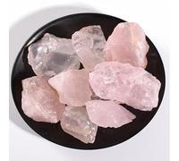 VMDEKK Rose Quartz Raw Crystals and Gemstones Kits,7 Chakra Crystals Healing Crystal Gifts for Women, Natural Tumbled Stone for Reiki,Wiccan,Decoration,Crystal Gravel with Instruction for Beginner