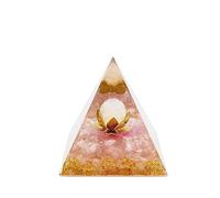 VMDEKK Tree of Life Orgonite Pyramid Kit White Crystal paired with Pink Crystal Positive Reiki Crystal Healing Orgone Collection Orgonite Pyramid Healing Crystal Gift for Friend