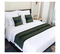 VMDVBNA Bed Runners Home Hotel Shiny Bedroom Bed Tail Towel Bedspread Protector Bedding Decor Wedding Decoration(Color 03,45x45 pillowcase)