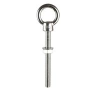 VMDVBNA Eye Bolts Screw in Long Shoulder Lifting Eye Bolt with Nut Ring Loop Hole 316 Stainless Steel M6 M8 M10 M12(1pcs,M8X80)