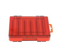 VMDVBNA Fishing Bait Box Double-sided Fishing Gear Box 12 Grid Plastic Tackle with Layered Isolation Lure Bait Storage for Outdoor Travel Camping(Orange)
