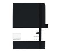 VMDVBNA notebook A5 Dotted Notebooks Softcover Notepad Diary Weekly Planner Writing Paper for Students School Office Supplies(Black)