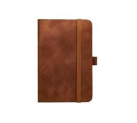 VMDVBNA notebook A6 Size Business Portable Notebook, Pu Leather Cover With Straps, Student Stationery Notepad, Hand Ledger Note Pad 96 Sheets 192 Pages/Book(Brown)