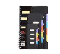 VMDVBNA notebook Waterproof Thick 105-Sheet/210-Page With Index Tabs, B5/A5/A6 Organizer For Office&Journal,Coil Bound(A5 21x14.3cm)