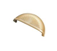VMDVBNA Shell Cup Handles Gold Furniture Handles Light Door Knobs Wardrobe Pulls Shell Shape Cabinet Hardware Zinc Alloy Dresser Handle Knob