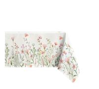 VMDVBNA Table Cloth Wipe Clean Spring Pink Flowers Rectangle Tablecloth Wedding Party Decor Seasonal Farmhouse Kitchen Dining Table Cloths Picnic(100x160cm)