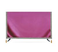 VMDVBNA Tv cover TV Set Cover Hanging Desktop Plain Silk Satin Cloth Simple Universal towel for Screen(Plum,105x63 cm)