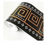 VMDVBNA Wallpaper Border PVC Self-Adhesive Waterproof 3D Wall Sticker Kitchen Bathroom Kicking Line Waistline Wallpaper Borders Removable Stickers Decor for Home(WB08 03)