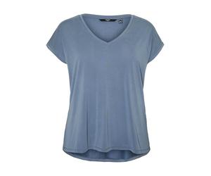 VMFILLI SS V-Neck Tee GA Curve, China Blue, XL
