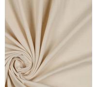 VmG-Store Jersey Fabric Plain Sold by the Metre 75 Colours for Sewing Cotton Jersey Sewing Fabric Children's Fabric 150 cm Wide (077 I Natural)