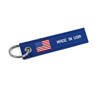 VmG-Store Made in Jet Tag Key Fob Country Flags Robust Solid Material Overlocked with Stylish Country Flags, usa, S