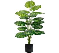 Vmhkjo Large Artificial Plants Indoor,Tall Fake Bonsai Tree with Pot, Faux Indoor Palm Plant for Home Office Decor, Tall Realistic Fake Plants, No Maintenance Artificial Greenery