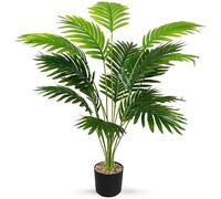 Vmhkjo Large Artificial Plants Indoor,Tall Fake Bonsai Tree with Pot, Faux Indoor Palm Plant for Home Office Decor, Tall Realistic Fake Plants, No Maintenance Artificial Greenery